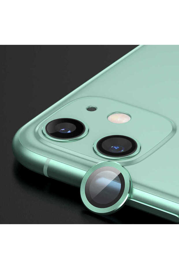 واقي كاميرا TSTK CL-07 متوافق مع هاتف iPhone 12 Mini - أخضر فاتح
