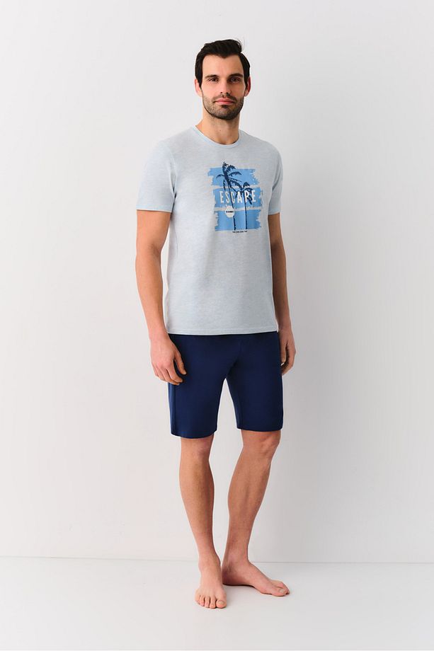Escape Erkek Şort Pijama Takımı - 1