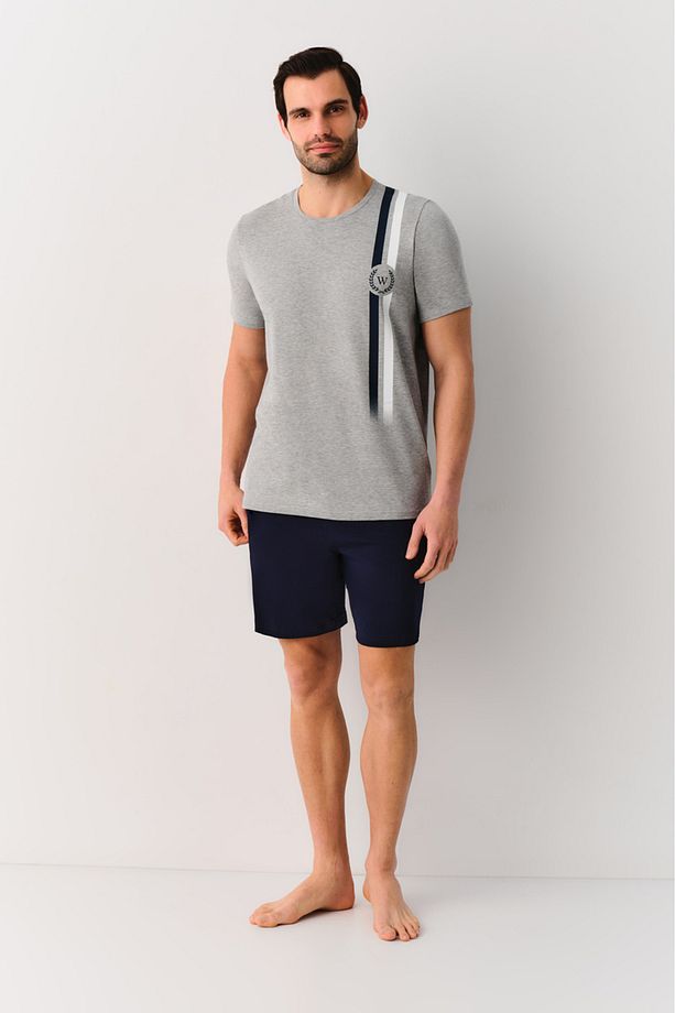 William Erkek Şort Pijama Takımı - 1