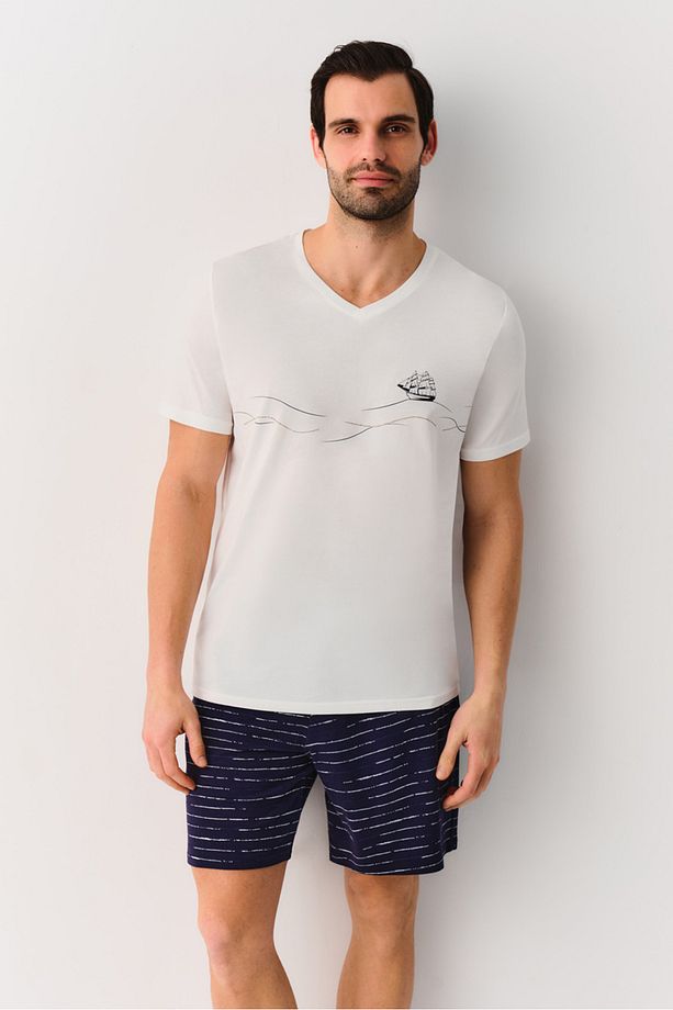 Sailor Erkek Şort Pijama Takımı - 2
