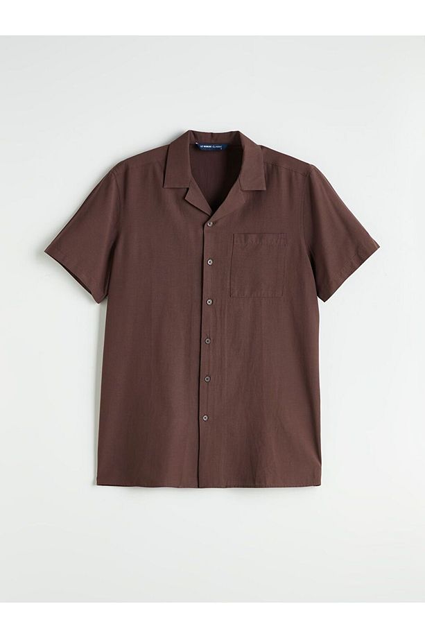 LCWAIKIKI Classic Regular Fit Modal Karışımlı Erkek Gömlek - 1