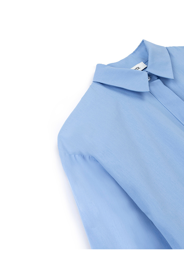 Basic poplin gömlek - 4