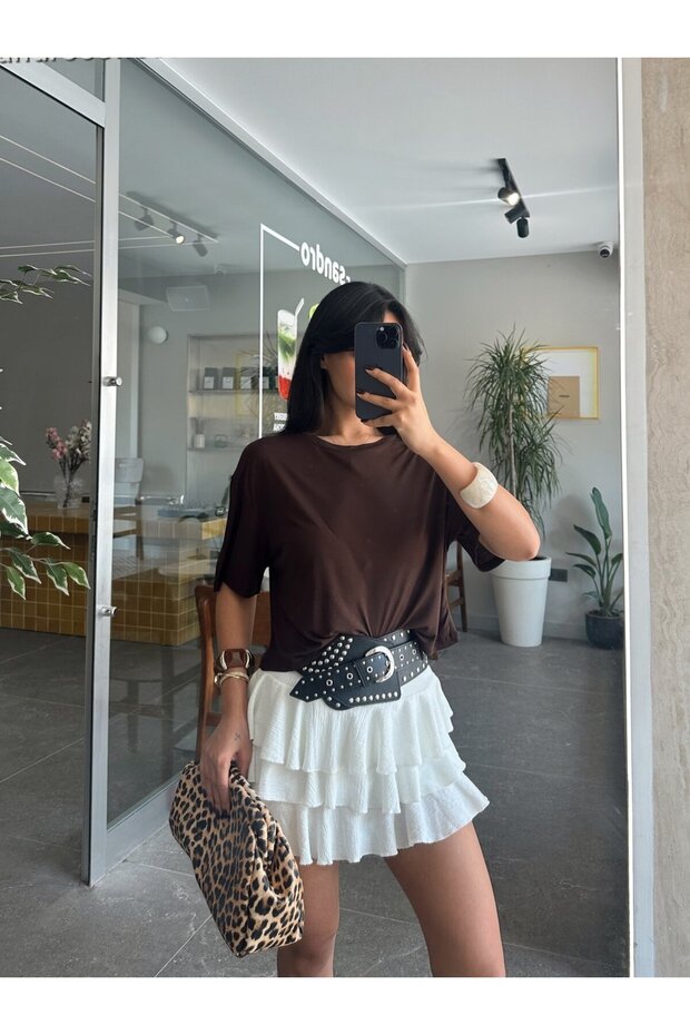 قميص قصير الأكمام بسيط - 4