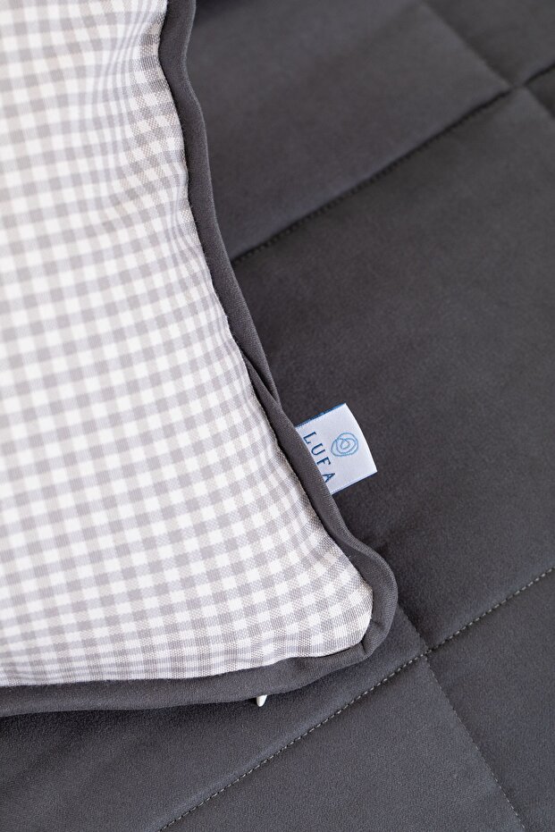 مجموعة مفرش سرير مزدوج من جلد الغزال - 3