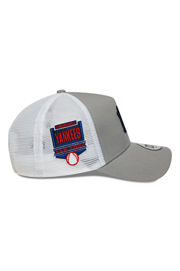 Side Patch Trucker Neyyan Gra Uniseks Gri Şapka - 7
