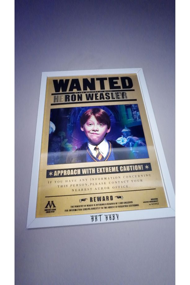 Harry Potter Wanted Series Harry x Harmon x Ron Lenticular 3D Hareketli Tablo Model 2 (ÇERÇEVESİZ) - 5