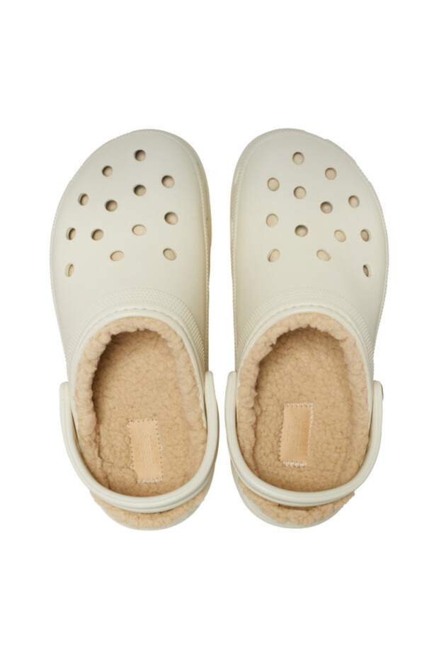 Saboti classic platform lined clog - bone - 4