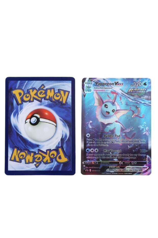 Vaporeon VMAX Pokémon Style Card Game