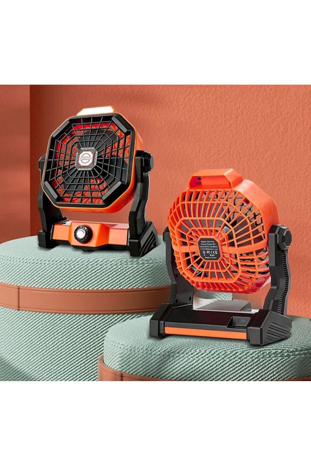 Mini Şarjlı Ledli Kare Fan - 3