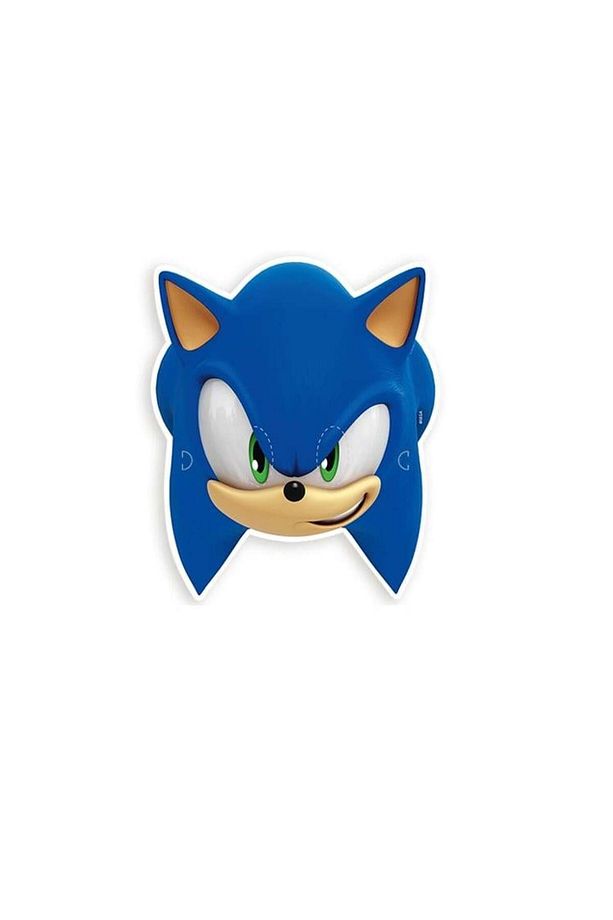 Maske 6 Lı Sonic Kirpi Kağıt Tam Yüz Maskesi Orjinal Lisanslı Ürün - 1