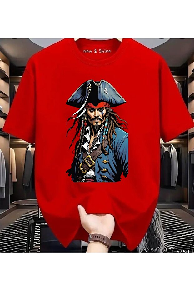 Jack Sparrow Printed Oversize T-Shirt