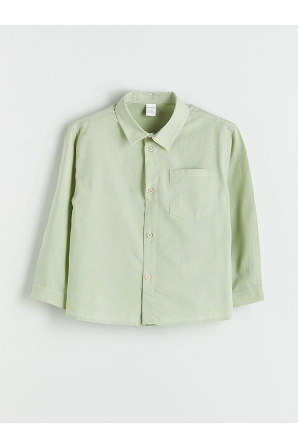 LCW Kids Basic Poplin Erkek Çocuk Gömlek - 1