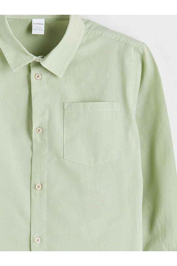 LCW Kids Basic Poplin Erkek Çocuk Gömlek - 3