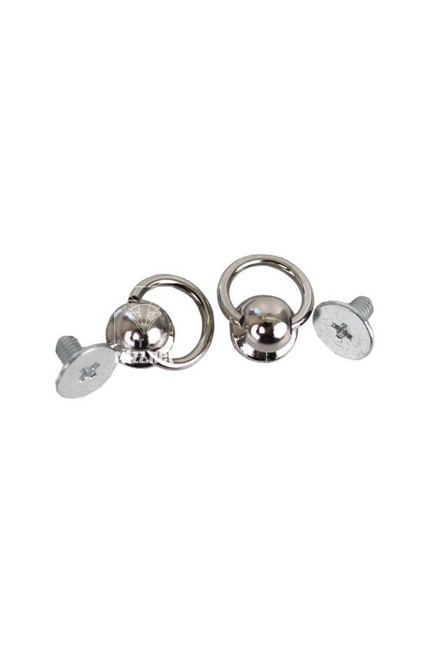 Round Screw Bag Troc (Double) - Silver
