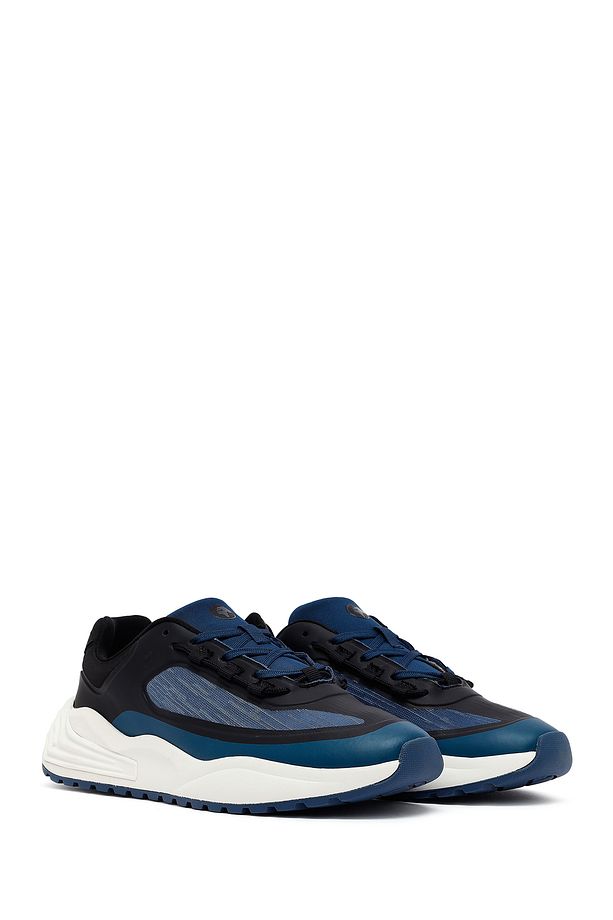 ACBC x Derimod Erkek Lacivert Bağcıklı Kalın Tabanlı Kumaş Sneaker 25SFD78026F - 3