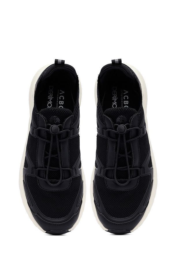 ACBC x Derimod Erkek Siyah Bağcıklı Kalın Tabanlı Kumaş Sneaker 25SFD78056F - 7