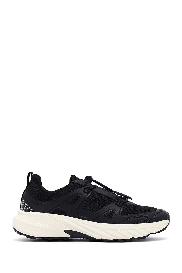 ACBC x Derimod Erkek Siyah Bağcıklı Kalın Tabanlı Kumaş Sneaker 25SFD78056F - 1