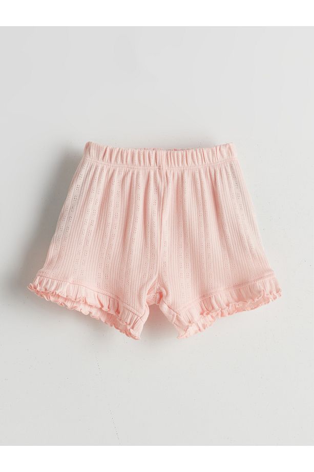 Bisiklet Yaka Kız Bebek Şortlu Pijama Takımı - 4