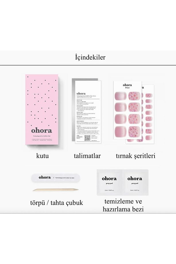 P Heart Glimmer Jel Tırnak 30 Adet, 2 Kullanım - 7