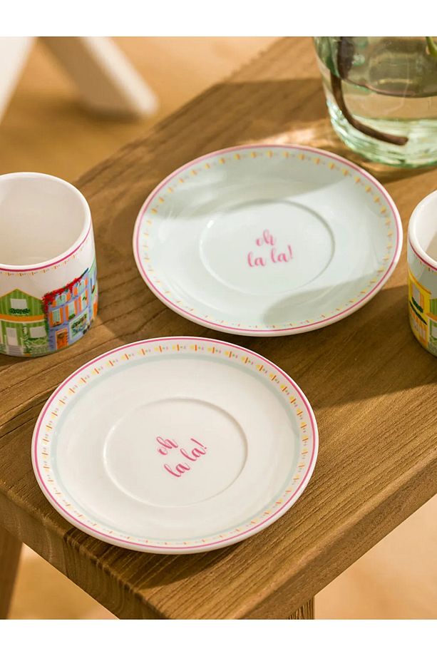LCW HOME Karışık Baskılı 2 Kişilik Porselen Kahve Fincan Takımı 90 ml - 3