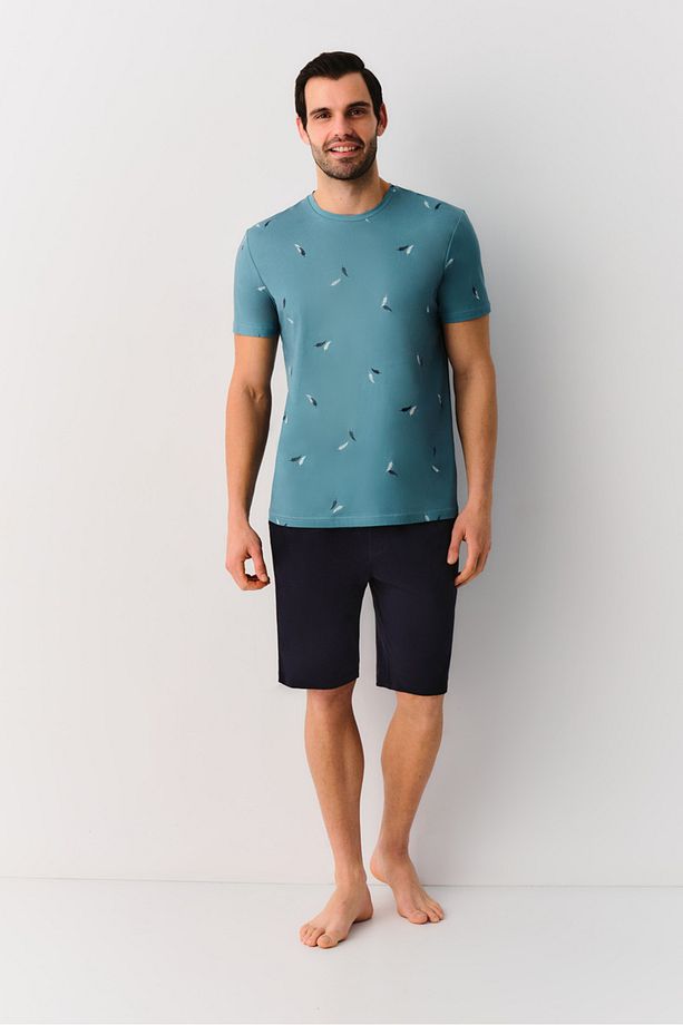 Feather Erkek Şort Pijama Takımı - 1