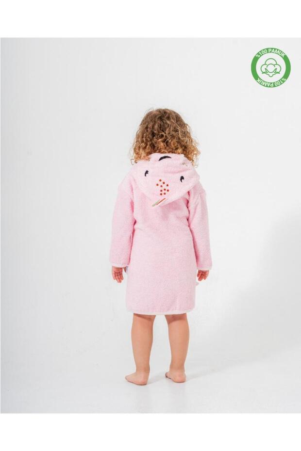 Balinalı Bornoz Pembe - Pembe - 3