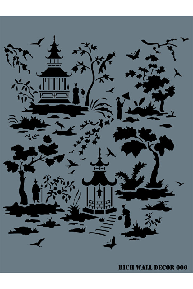 STENCIL WALL DECOR SERİ - 006 - 1