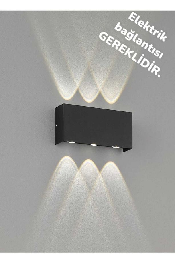 Elektrikle Çalışır, 12 Watt 3000 Kelvin Ledli, İç ve Dış Mekan Aplik, Yüksek Işık Güçlü Led Aplik - 1