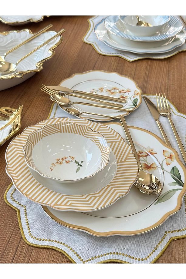 Yemek Takımı 80 Parça 6 Kişilik Colorful Garden - 5