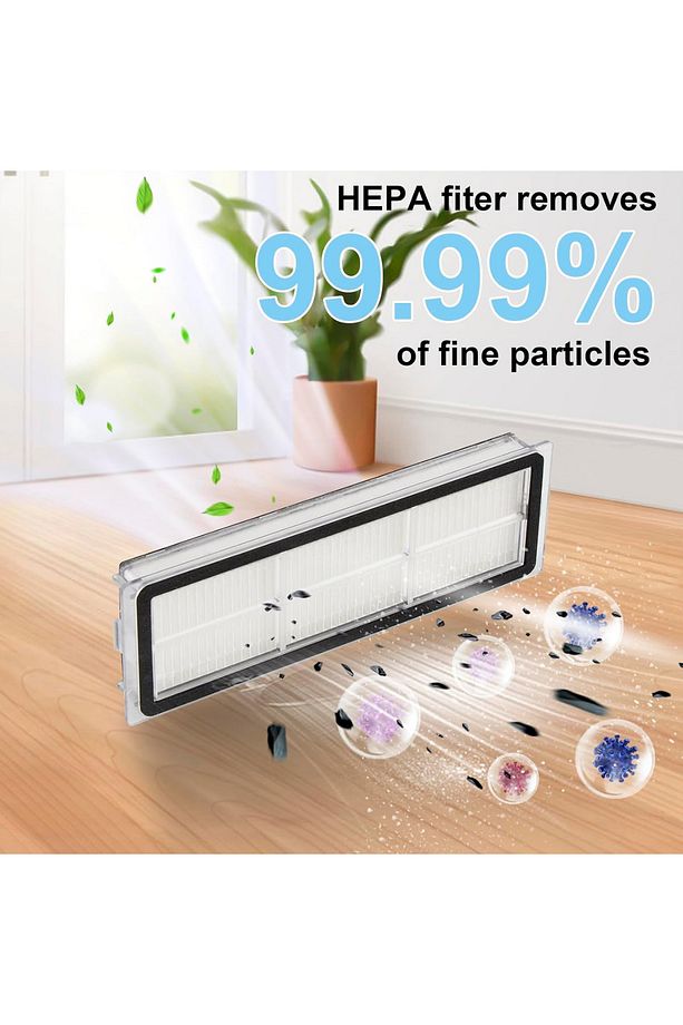 Xiaomi Mi Robot Vacuum Mop 2 ULTRA ve Dreame Bot D10+Plus Uyumlu Hepa Filtre-2 Adet - 6