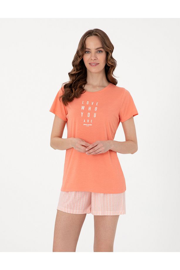 Somon Kısakollu Şort Pijama Takımı 50319060-vr204 - 3