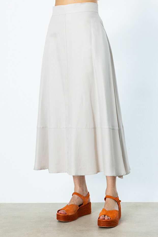 Fusta Midi din bumbac - 4