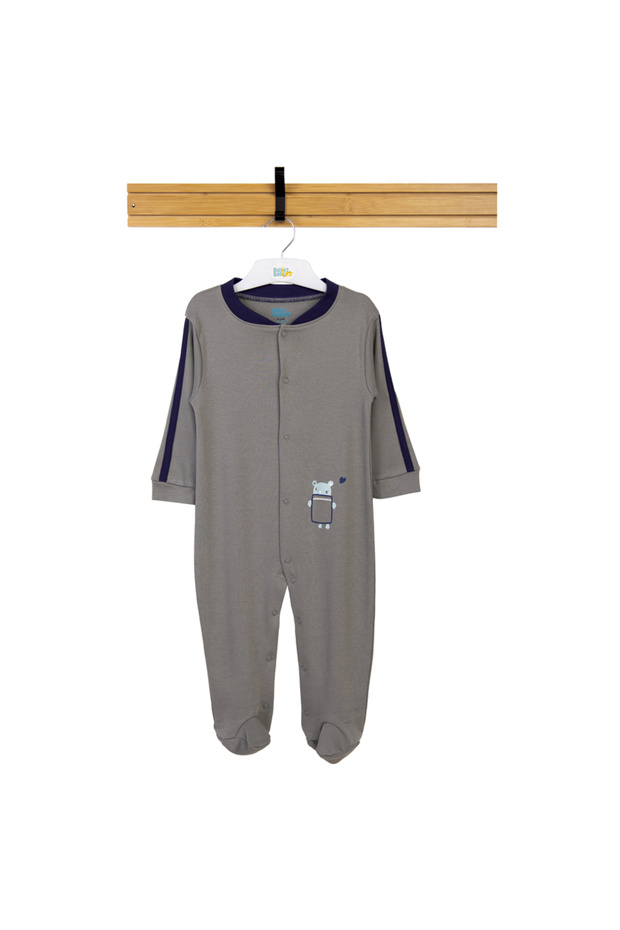 100% Cotton Printed Long Sleeves Jumpsuit/Romper/Sleepsuit for babies