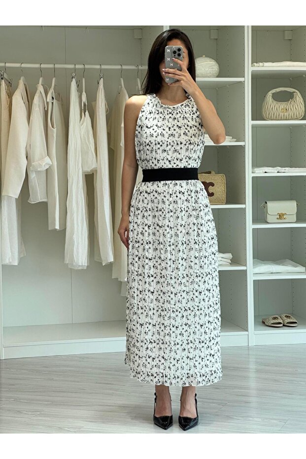 FLOWER PATTERNED DRESS - 4