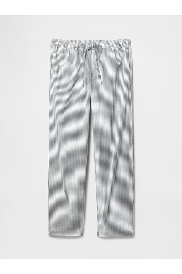 Erkek Yeşil Relaxed Poplin Pijama Altı - 2