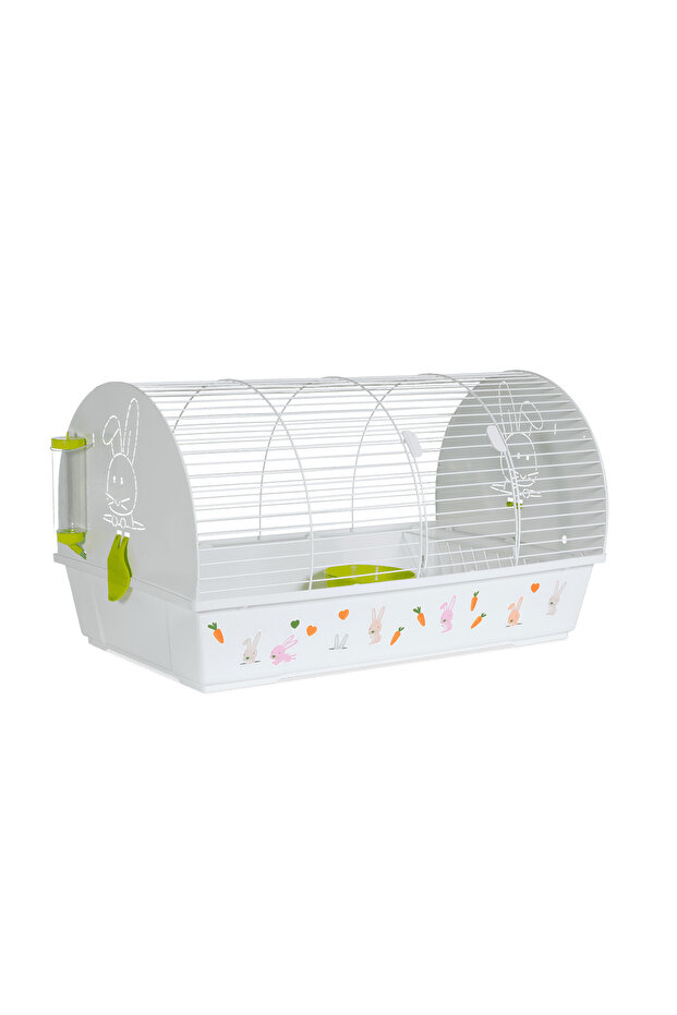 SPAIN RABBIT CAGE 990 WHITE FUCHSIA