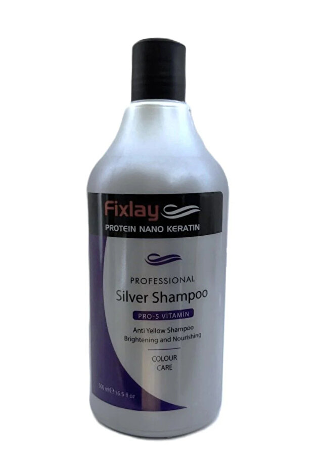FixLay Silver Mor Şampuan 500ML - 1