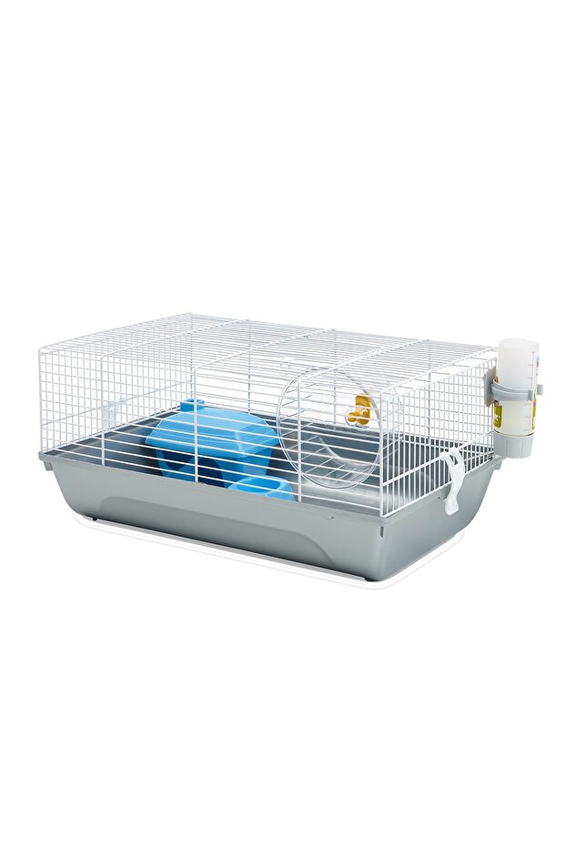Hamster cage Home Martha white/grey 46,5x29,5x21cm