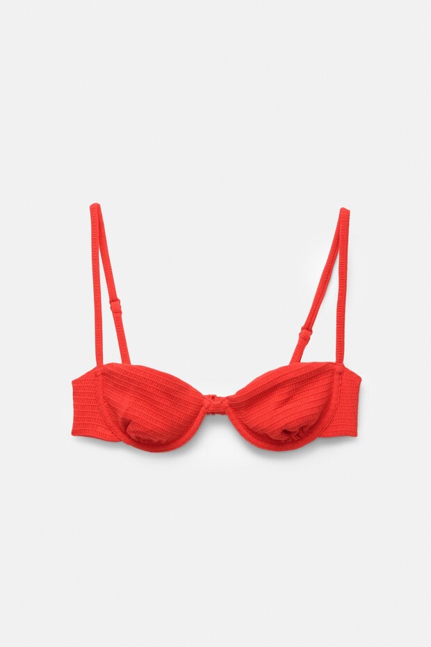 Dokulu balkonet bikini üstü - 4