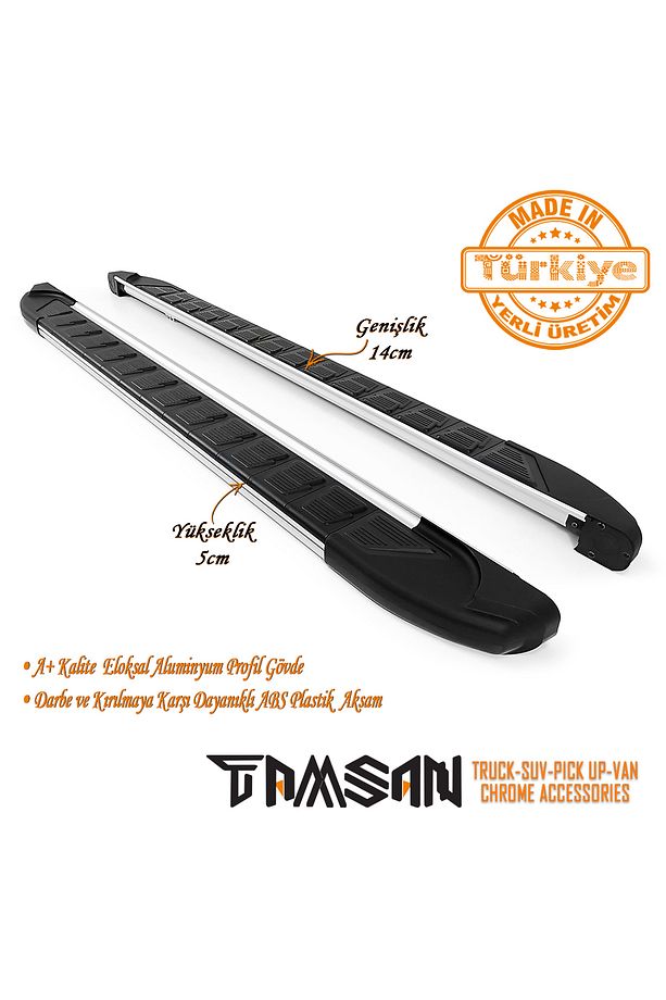 OPEL COMBO C OPTIMUM MODEL YAN BASAMAK GRİ 193 CM 2001-2012 UYUMLU - 2