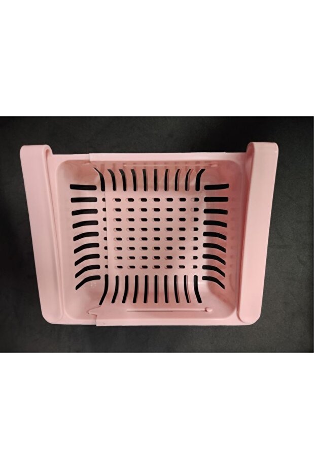 2قطعة صندوق تخزين الثلاجة القابل للتعديل وطي - 1