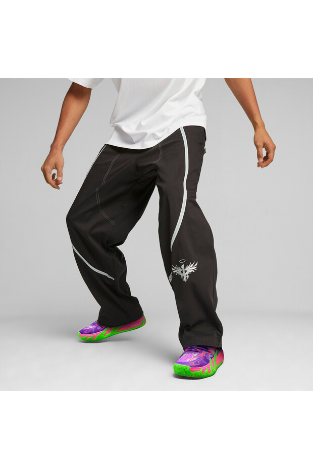 Mens MELO x TOXIC Basketball Dime Pants - Black
