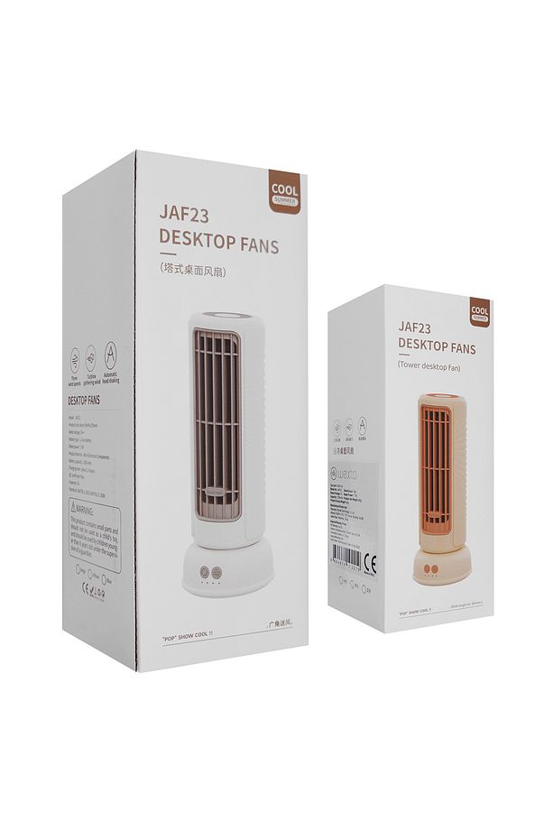 Ws-JAF23 Sarı Usb Taşınabilir Şarjlı El Ve Masaüstü Soğutucu Fan Pervane Vantilatör - 7