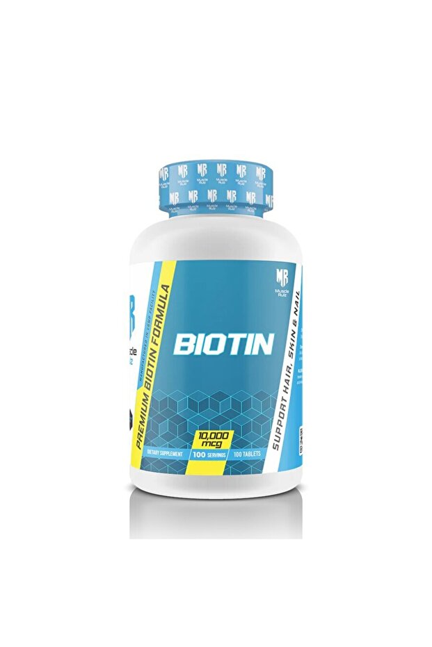 Biotin, 100 Tabs, 100 Servings
