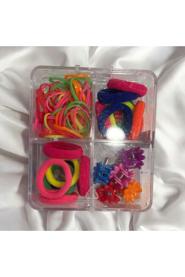 مشبك مطاطي متعدد الألوان الفاتحة - 1