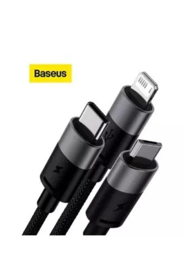 Data cable Baseus StarSpeed 3-in-1, Fast Charging, USB-C, Lightning, Micro USB, 3.5A, 1.2 meters - 2