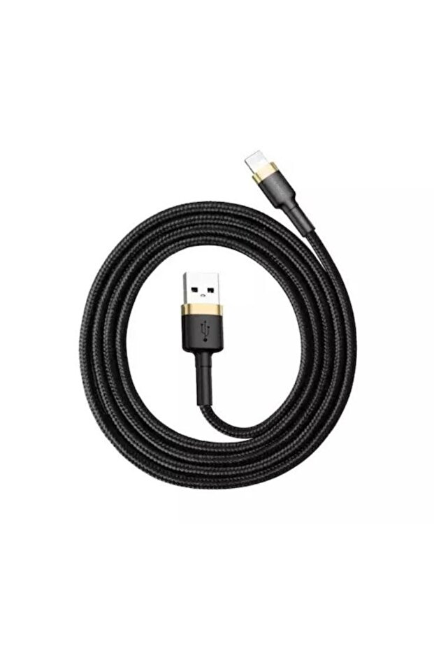 Baseus Cafule data cable, Lightning - USB, 1 meter, 2.4A (Gold/Black) - 3