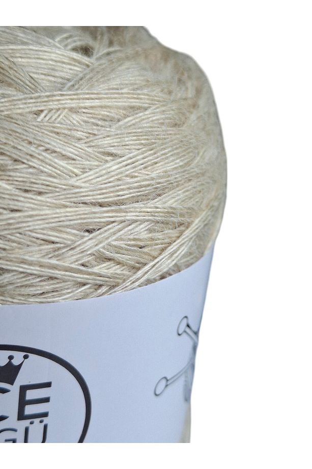 Sorbetto, Premium kalite uçuk sarı renkli, çok parlak dut ipeği merinos karışımı örgü ipi (100gr.) - 3