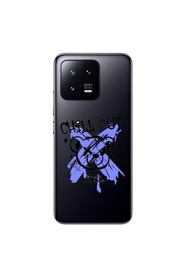 Xiaomi Mi 13 Compatible Transparent Case with Graffiti 8 Design
