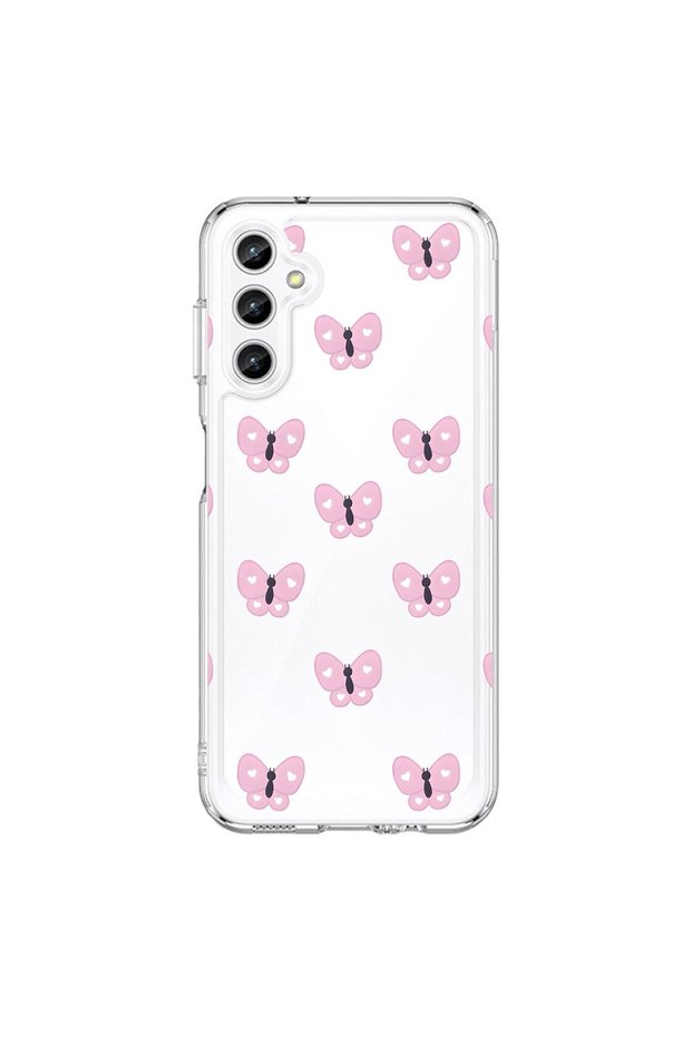 Samsung Galaxy A25 Compatible Transparent Case with Butterfly 1 Design